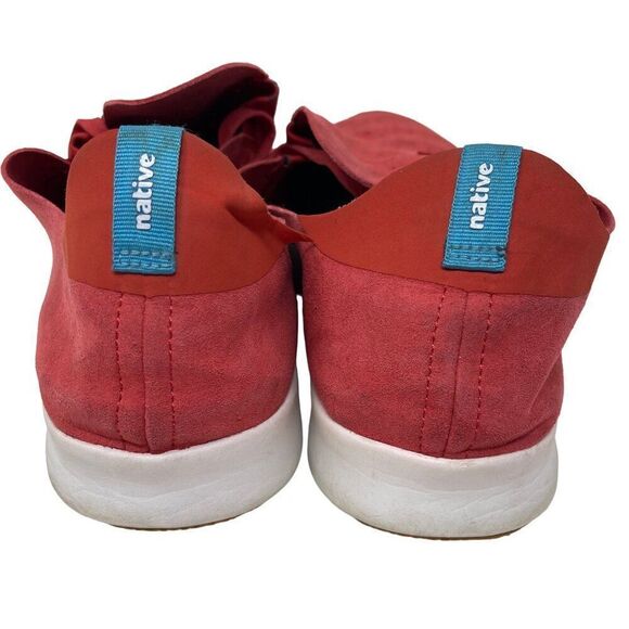 Native Men's Size 12 Red Suede Perforated Slip-On Sneakers - Picture 4 of 10